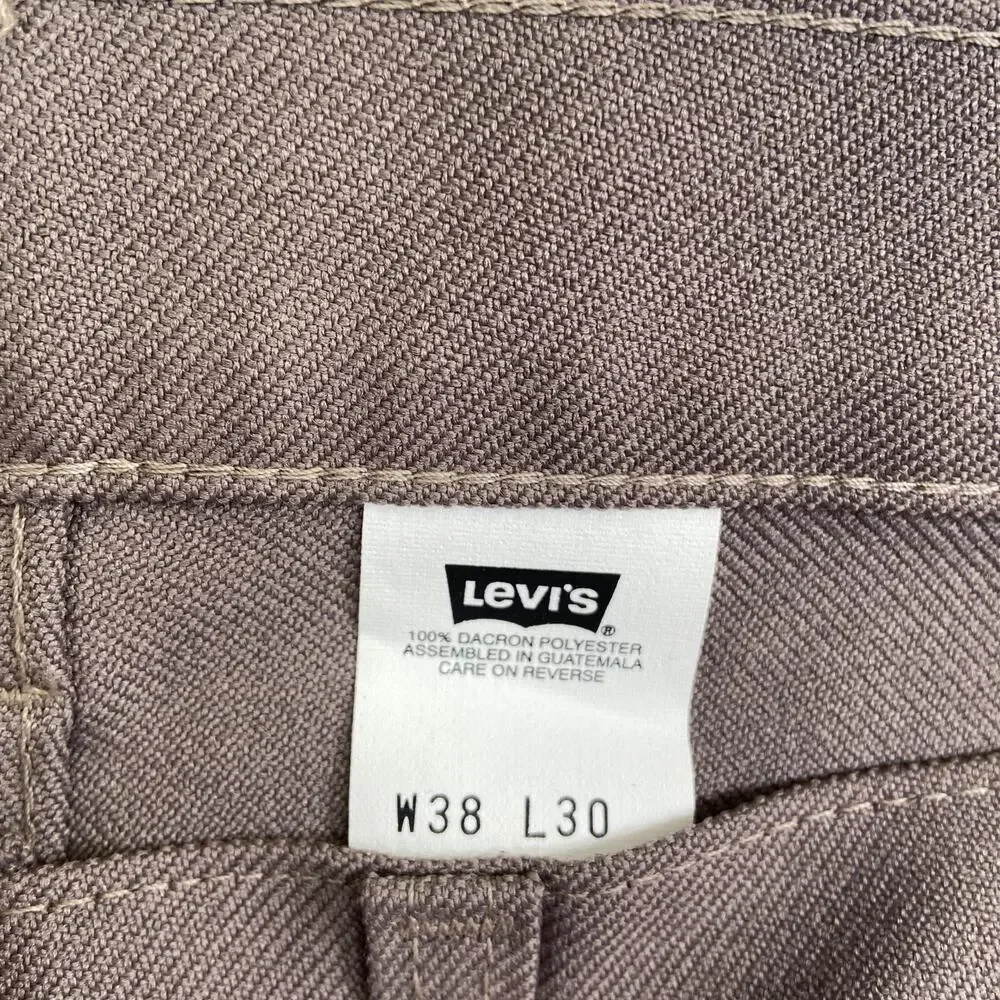 Vintage New Levi's Western Ranch Pants Men's 38x30 Taupe‎ Brown Pants